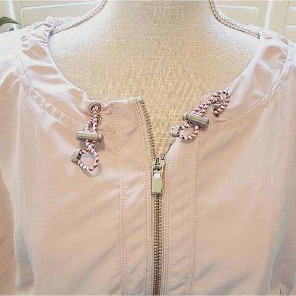 ATHLETA CREAM ZIP UP DRAW WAIST JACKET SIZE XS - Picture 3 of 6